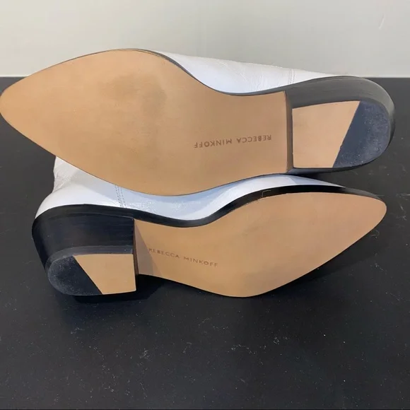 Rebecca Minkoff Kaiegan Cowboy Boots White NIB 5 - Picture 5 of 8